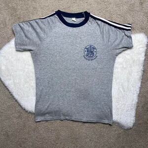 Vintage 1960s/1970s single stitch graphic ringer tee